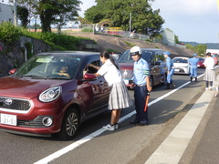 交通安全祈願 折り鶴配布運動