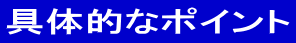 具体的なポイント