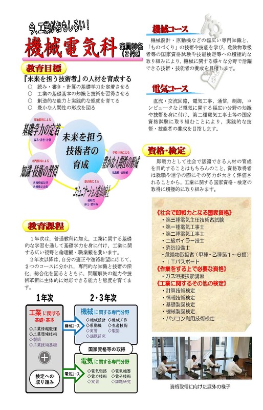 機械電気科１