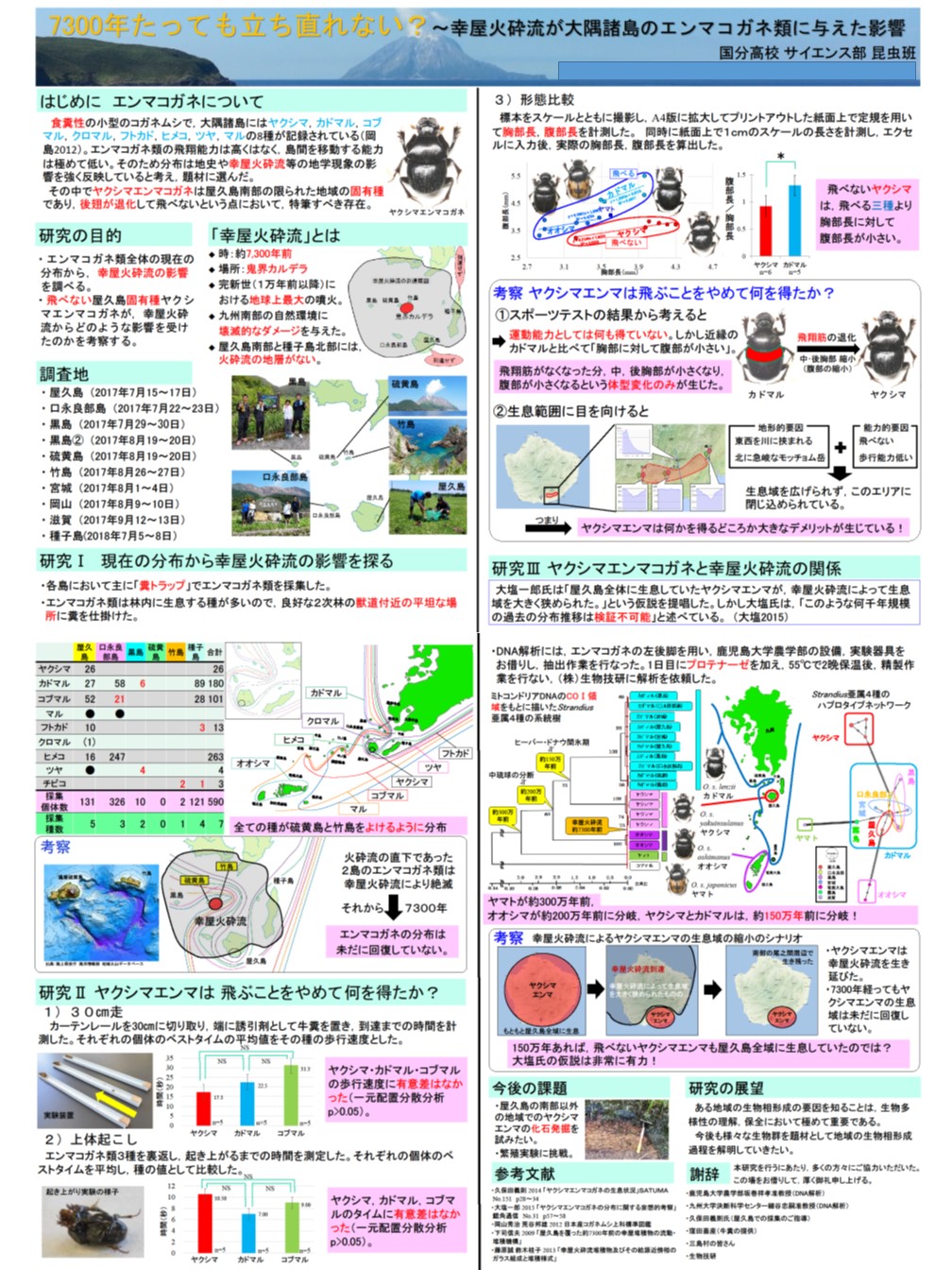 平成30年度ＳＳＨ生徒研究発表会文部科学大臣表彰　ポスター