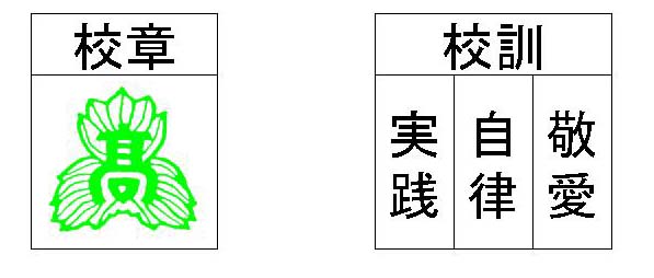 校章・校訓の画像