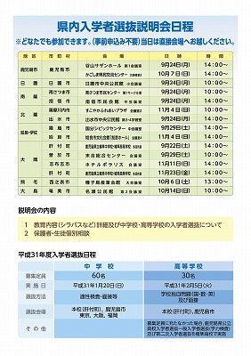 楠隼_H30入学者選抜(県内)ウラ