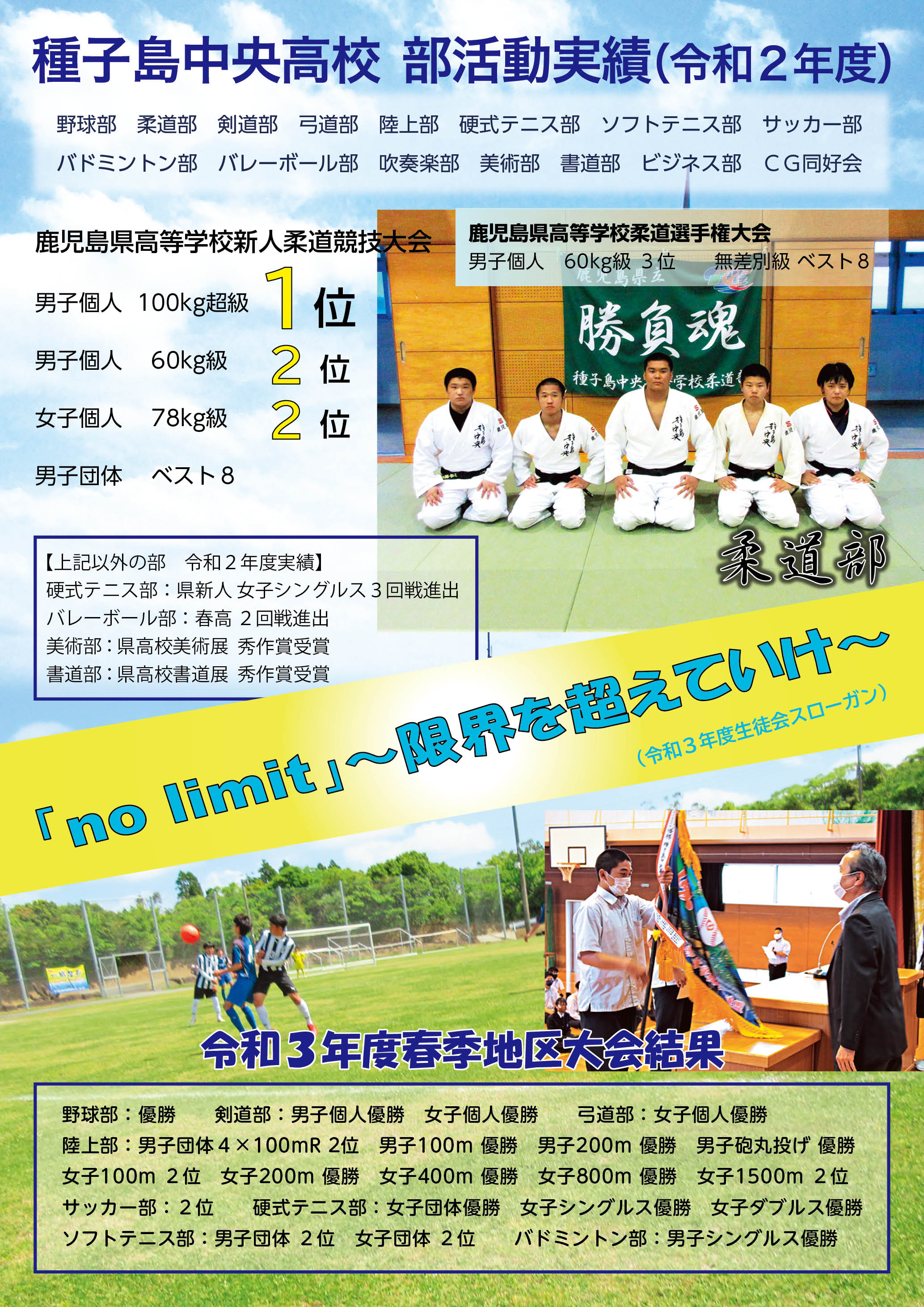 令和２年度_部活動実績チラシ