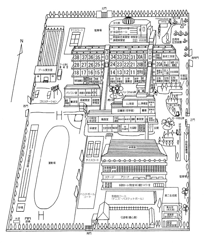 校舎配置図