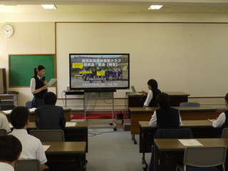 協議後に県農業クラブ総会・研究会を報告する様子