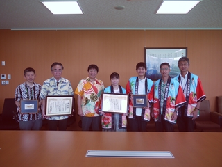 指宿市長との記念撮影