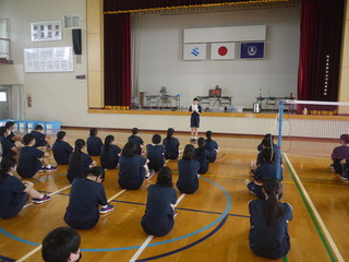 生徒会体育委員長による競技上の注意