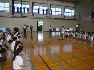 ３年生代表あいさつ（進学代表）