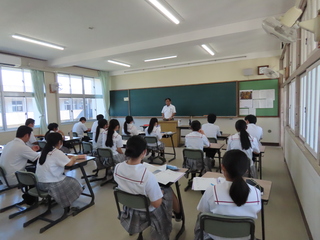 出発式あいさつ（２学年主任）