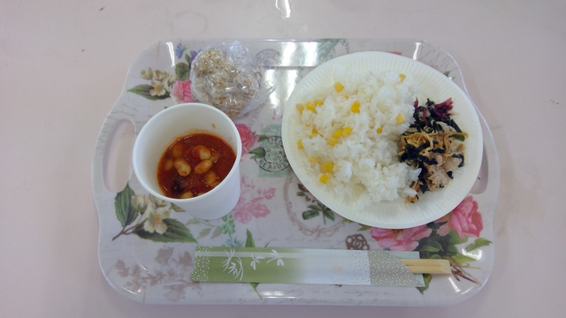 湯煎で作る防災めし！