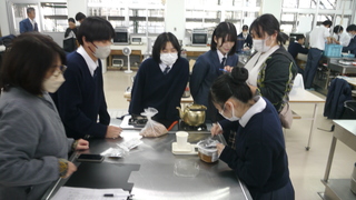鰹節削り体験後の「茶節」のリハーサル・練習