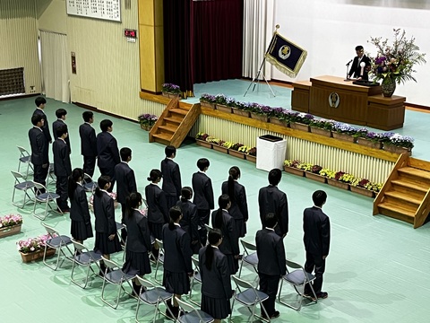 校長より入学許可