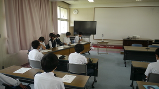 農業クラブ役員による進行
