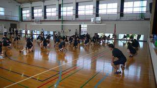 準備運動の様子