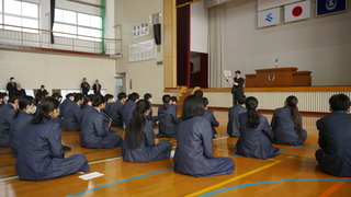 進路指導部主任からの講話