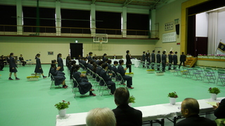 卒業生入場の様子