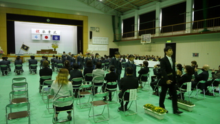 卒業生退場の様子