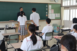 生徒代表あいさつ