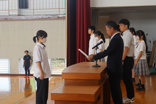 任命書授与