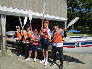 カヌー最高！協力して漕ぎました