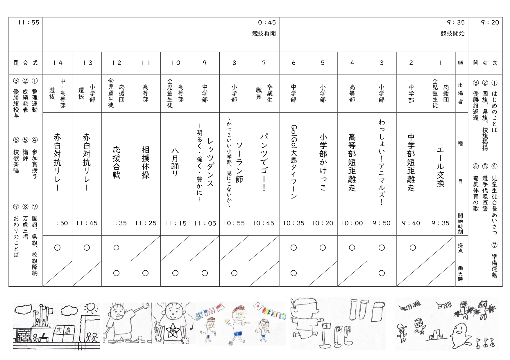 R8運動会プログラム